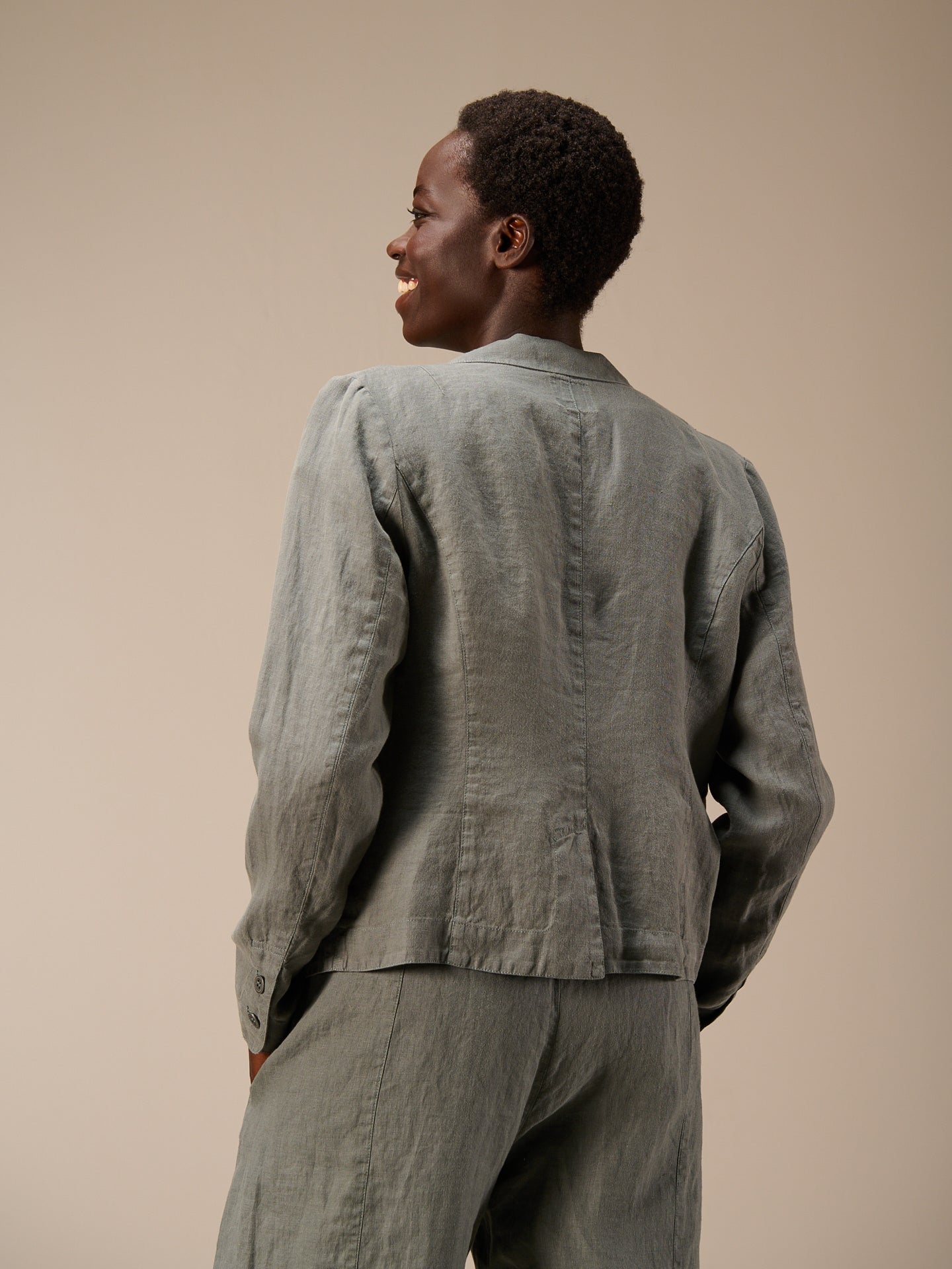 Jacket with notch lapel