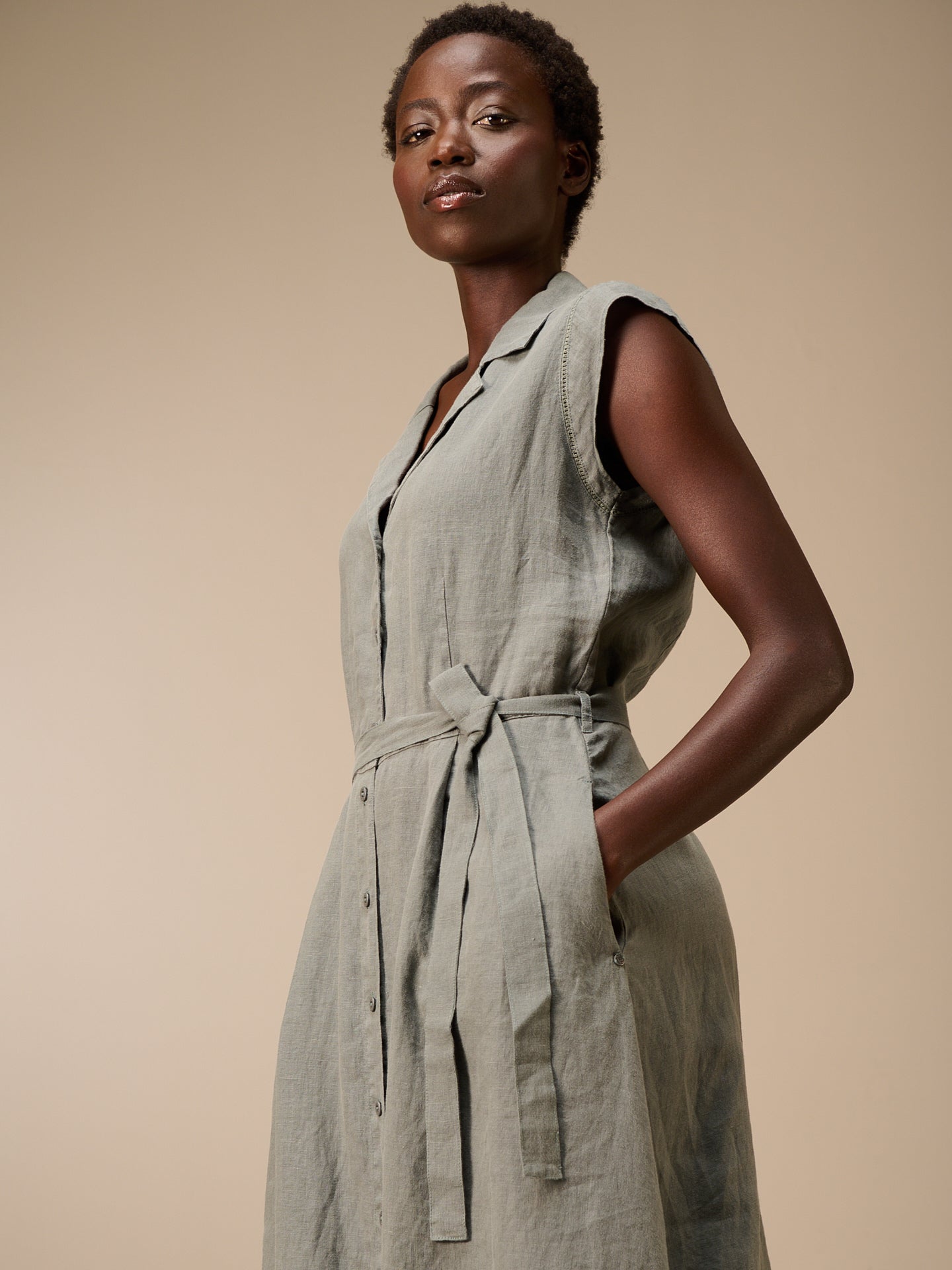 Button-down dress