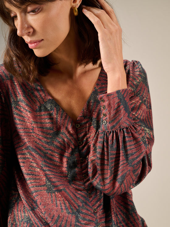 blouse à manches longues