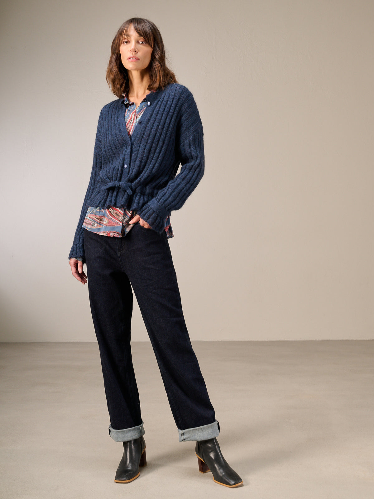 Blusa a maniche lunghe