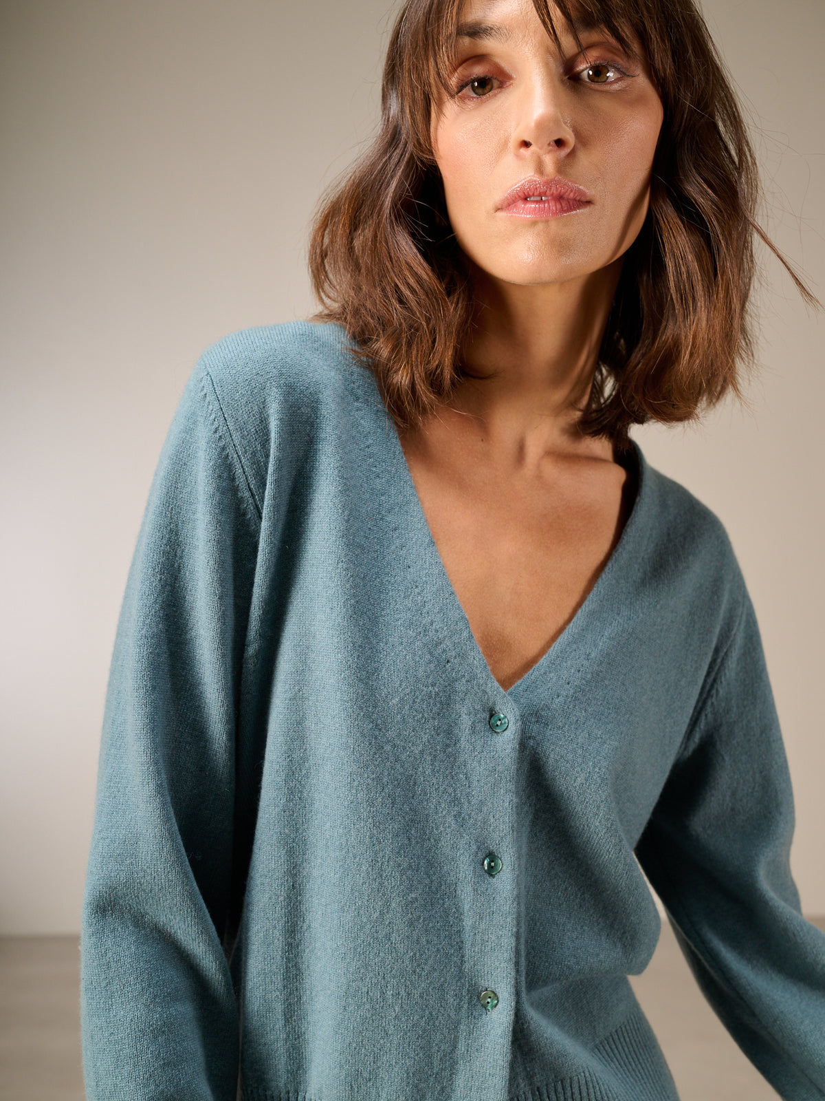Cardigan with cashmere