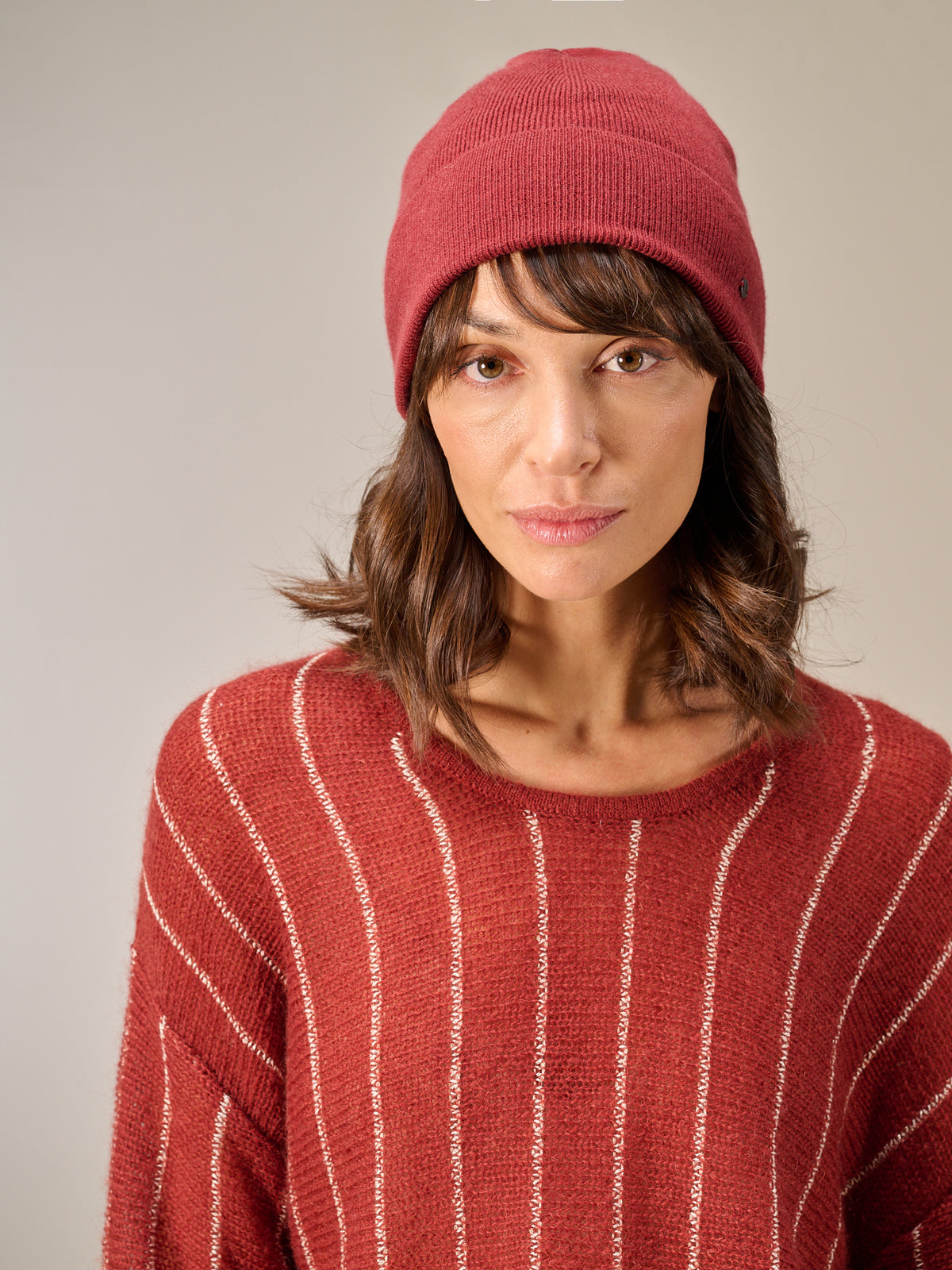 Hat with cashmere