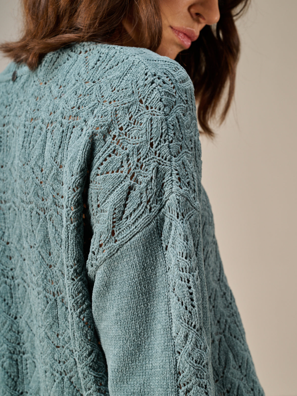Knitted sweater with pattern