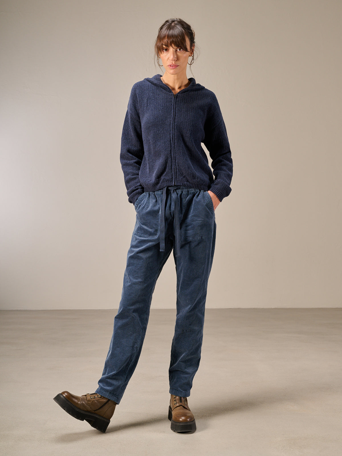 Giacca in maglia con zip