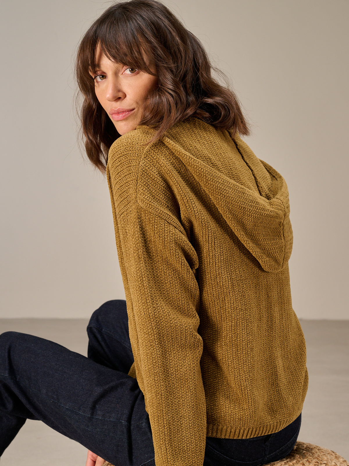 Giacca in maglia con zip