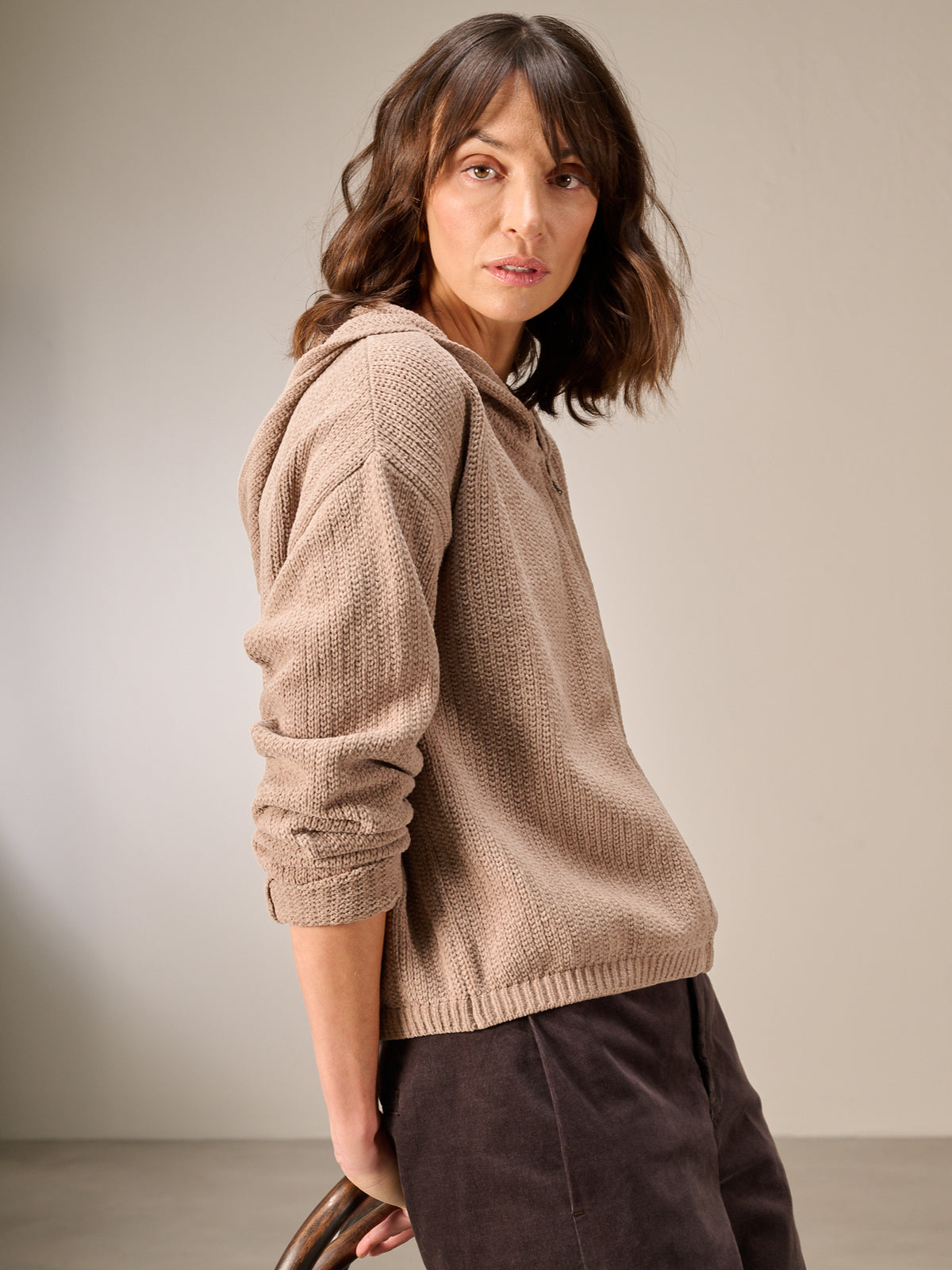 Giacca in maglia con zip