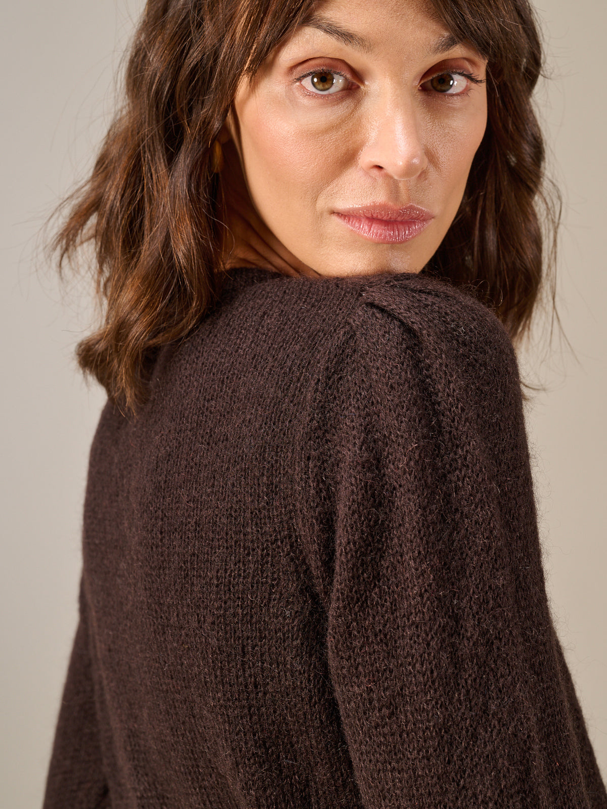 Knitted sweater with pattern