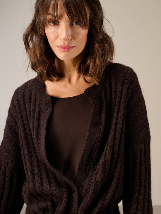 Cardigan with wool