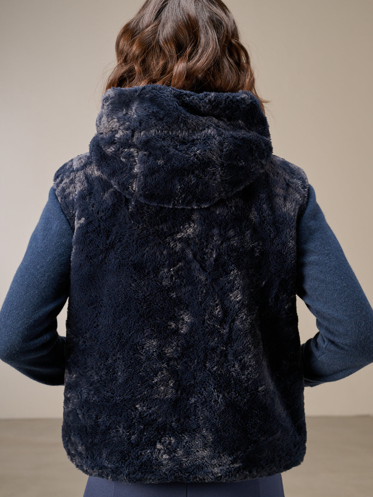 Faux fur vest