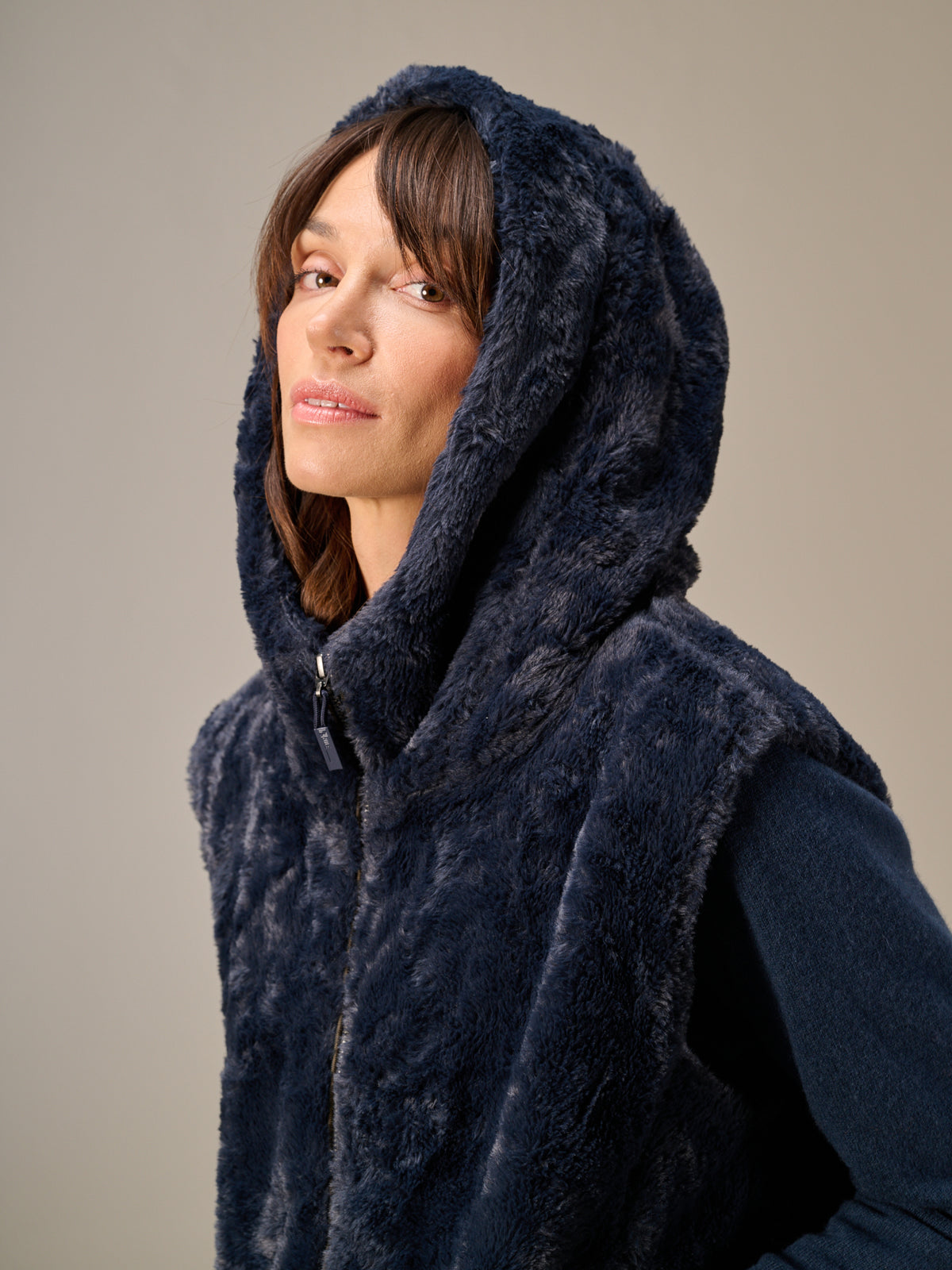Faux fur vest