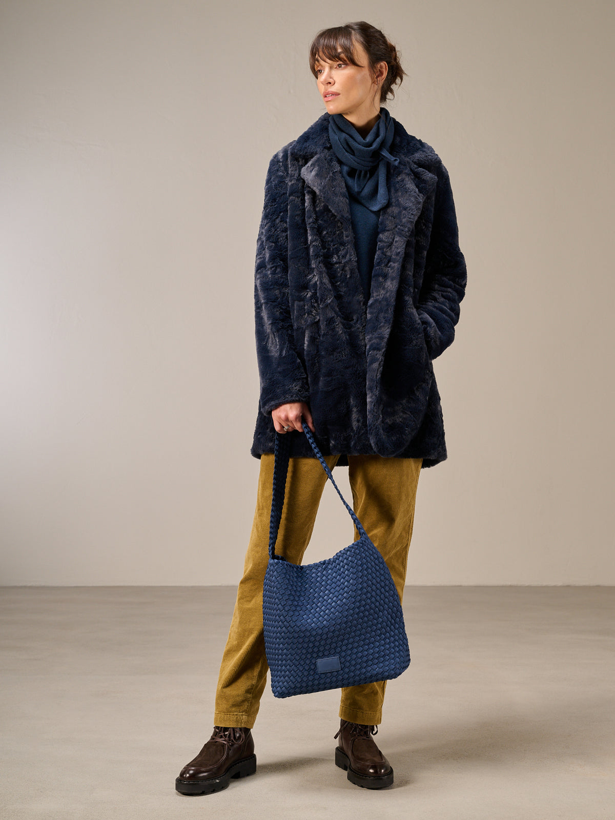 Faux fur coat