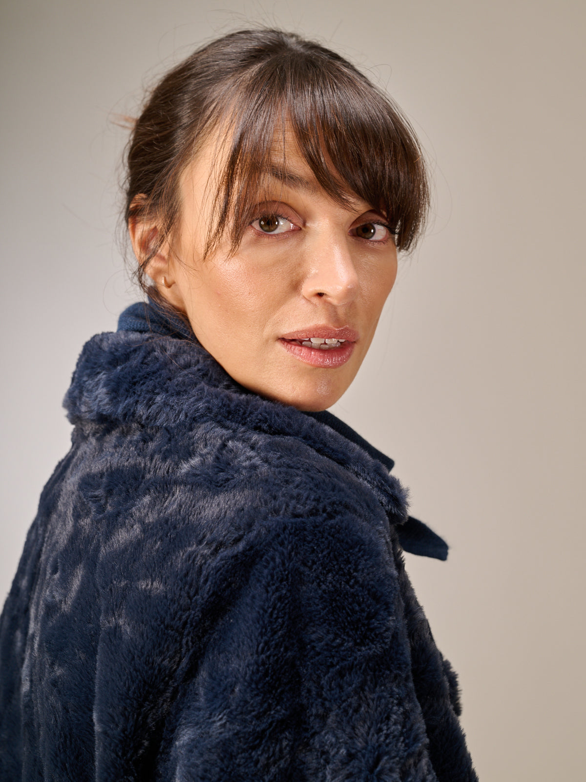 Faux fur coat